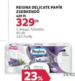 Rossmann Regina delicate papír zsebkendő ajánlat