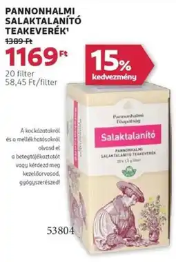Rossmann Pannonhalmi salaktalanító teakeverék ajánlat