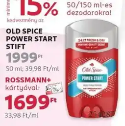Rossmann Old spice power start stift ajánlat
