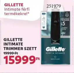 Rossmann Gillette intimate trimmer szett ajánlat