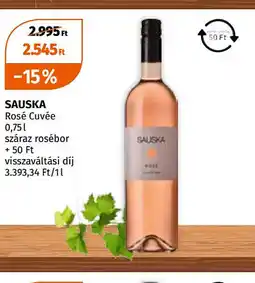 Müller Sauska Rosé Cuvée ajánlat