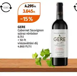 Müller Gere Cabernet Sauvignon ajánlat