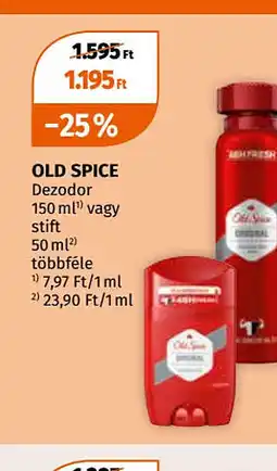 Müller Old Spice Dezodor ajánlat
