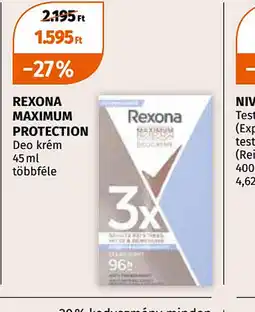 Müller Rexona Maximum Protection Deo krém ajánlat