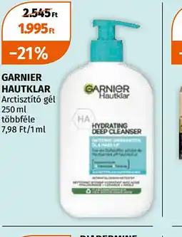 Müller Garnier Hautklar Arctisztít gél ajánlat