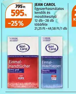 Müller Jean Carol egyszerhasználatos kendők és mosdkesztyű ajánlat