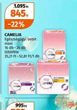 Müller Camelia Egészségügyi betét ajánlat