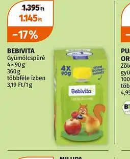 Müller Bebivita Gyümölcspüré ajánlat