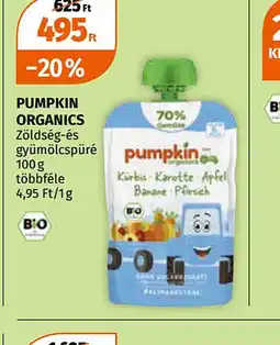 Müller Pumpkin Organics Zöldség- és gyümölcspüré ajánlat