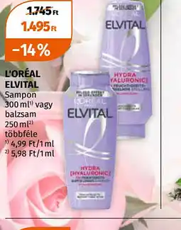 Müller L'Oréal Elvital Sampon ajánlat