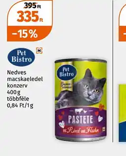 Müller Pet Bistro Nedves macskaeledel konzerv ajánlat