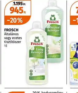 Müller Frosch Általános vagy ecetes tisztítszer ajánlat