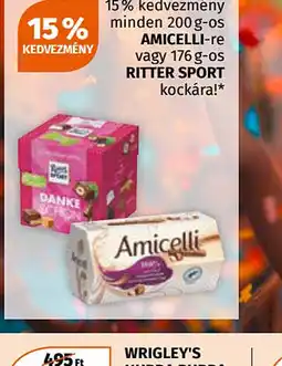 Müller Amicelli vagy Ritter Sport kockára ajánlat