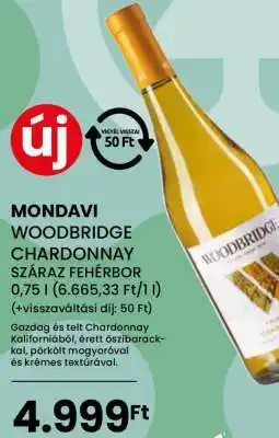 Spar Mondavi Woodbridge Chardonnay Száraz Fehérbor ajánlat