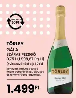 Spar Törley Gála Száraz Pezsgő ajánlat