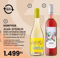 Spar KONTYOS ALMA-EPERBOR ÉDES GYÜMÖLCSBOR ajánlat