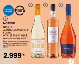 Spar NOZECO SPRITZ ALKOHOLMENTESÍTETT KOKTÉL ajánlat