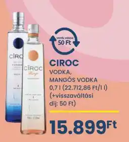 Spar Ciroc Vodka, Mangós Vodka ajánlat
