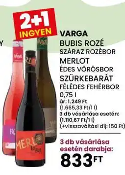 Spar Varga Borok ajánlat