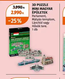 Müller 3D Puzzle Mini Magyar Épületek ajánlat