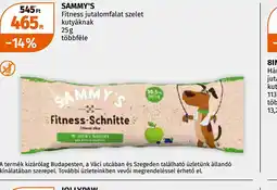 Müller Sammy's Fitness jutalomfalat szelet ajánlat