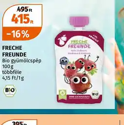 Müller Freche Freunde Bio gyümölcspép ajánlat