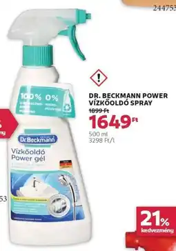 Rossmann Dr. beckmann power vízkőoldó spray ajánlat