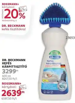 Rossmann Dr. beckmann kefés kárpittisztító ajánlat
