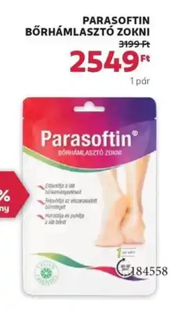 Rossmann Parasoftin bőrhámlasztó zokni ajánlat