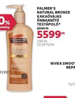 Rossmann Palmer's natural bronze kakaóvajas önbarnító testápoló ajánlat