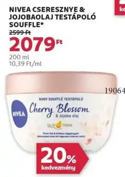 Rossmann Nivea cseresznye & jojobaolaj testápoló souffle ajánlat