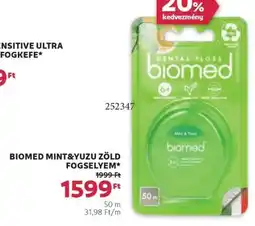 Rossmann Biomed mint&yuzu zöld fogselyem ajánlat