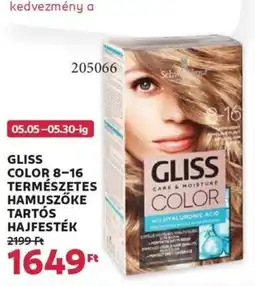 Rossmann Gliss color 8-16 természetes hamuszőke tartós hajfesték ajánlat