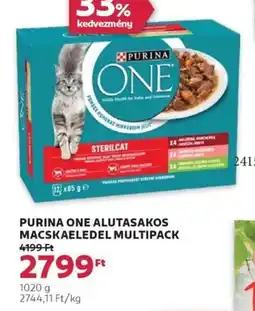Rossmann Purina one alutasakos macskaeledel multipack ajánlat