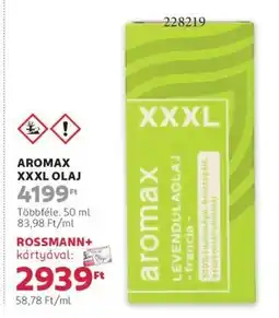 Rossmann Aromax xxxl olaj ajánlat