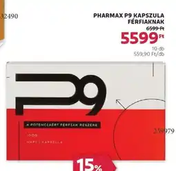 Rossmann Pharmax p9 kapszula férfiaknak ajánlat