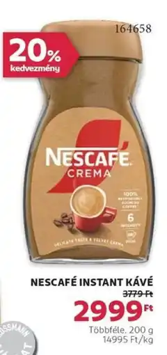 Rossmann Nescafé instant kávé ajánlat