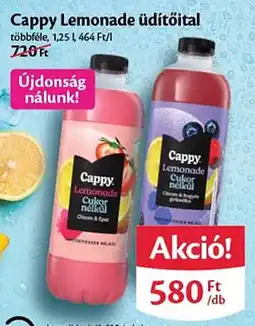 EcoFamily Cappy lemonade üdítőital ajánlat