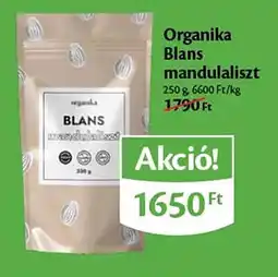 EcoFamily Organika blans mandulaliszt ajánlat