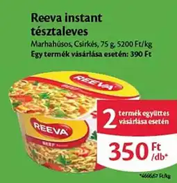 EcoFamily Reeva instant tésztaleves ajánlat