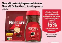 EcoFamily Minden Nescafé instant/kapszulás kávé és Nescafé Dolce Gusto kávékapszula ajánlat