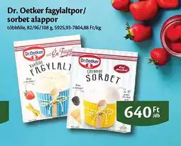 EcoFamily Dr. Oetker fagylaltpor/ sorbet alappor ajánlat