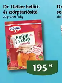 EcoFamily Dr. Oetker befőtt- és szörptartósító ajánlat