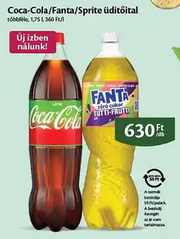 EcoFamily Coca-Cola/Fanta/Sprite üdítőital ajánlat