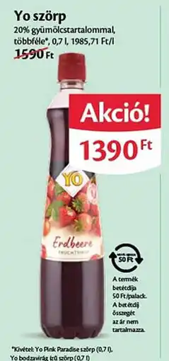 EcoFamily Yo szörp ajánlat