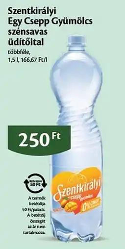 EcoFamily Szentkirályi Egy Csepp Gyümölcs szénsavas üdítőital ajánlat
