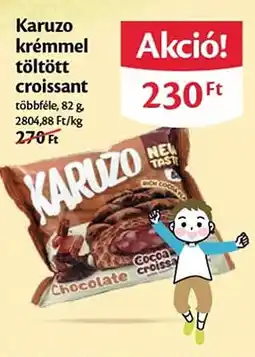 EcoFamily Karuzo krémmel töltött croissant ajánlat