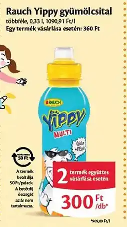 EcoFamily Rauch Yippy gyümölcsital ajánlat