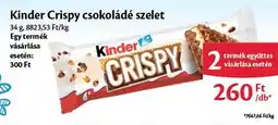 EcoFamily Kinder Crispy csokoládé szelet ajánlat