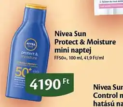 EcoFamily Nivea sun protect & moisture mini naptej ajánlat